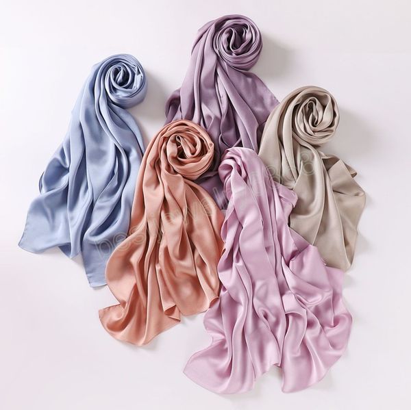 

chiffon muslim silk scarf women hair/head scarves color 175*70cm femme hijab bandana shawl pashmina stoles big size headscarf wraps, Blue;gray