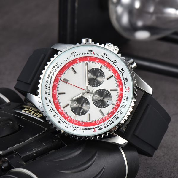 

designer men watch brexxx new quartz movement watches luxury watch multi-function chronograph montre clocks ing, Slivery;brown