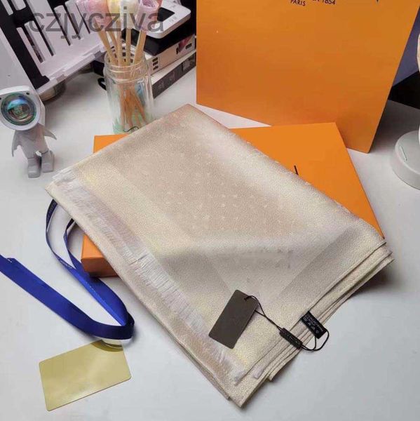 

scarf silks cotton blend women fashion silken scarf designers scarves silk color-blocking fringed edges size 180cmx70cm with box, Blue;gray