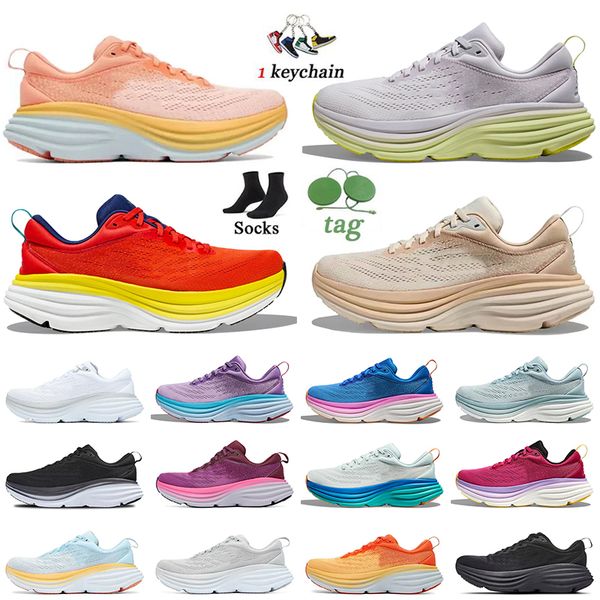 

hoka shoe one bondi 8 athletic casual shoes sneakers hokas clifton 8 carbon x2 kawana challenger atr 6 on cloud blue fog eggnog shifting san, Black