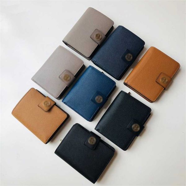 

56% off designer bag 2024 early launch short wallet with 20% discount pocket card cowhide new fashion trend simple light grain women's