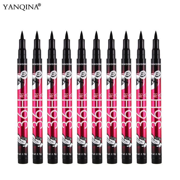 

eye shadowliner combination 12pcsset yanqina lasting 36h liquid eyeliner pencil waterproof black easywear liner pen cosmetic wholesale makeu