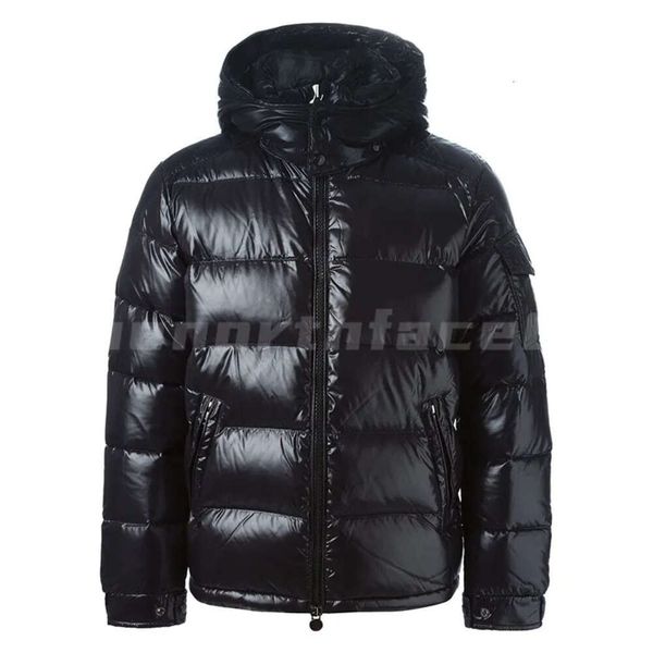

mens down parka winter jackets womens downs parkas outerwear fashion brand hooded out door warm down jacket coat asian size s-3xl, Black