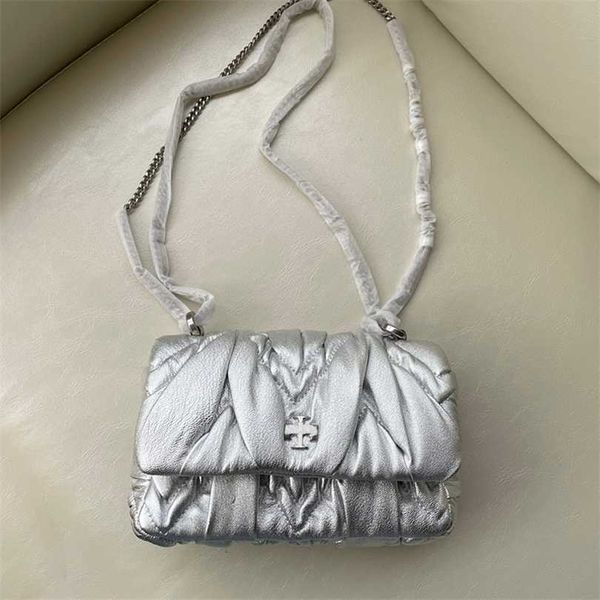 

50% off designer bag 2024 early launch tb new mini fragrant chain pleated lambskin one shoulder crossbody genuine leather women's