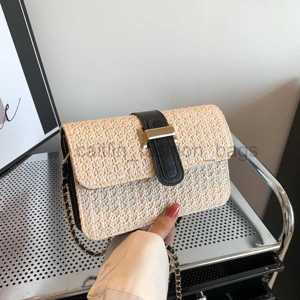 

beach bags grass woven bag for women in summer 2023 new trend fashionable and simple woven bag beach small and fresh one shoulder crossbody