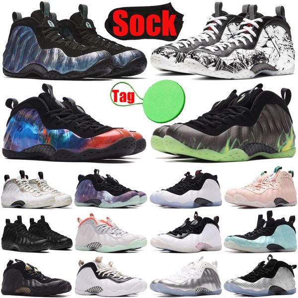 

mens trainers foam posites shoes one pro penny hardaway shoe black aurora elephant print memphis tiger cracked lava prm as qs cam size 40-47, White;red