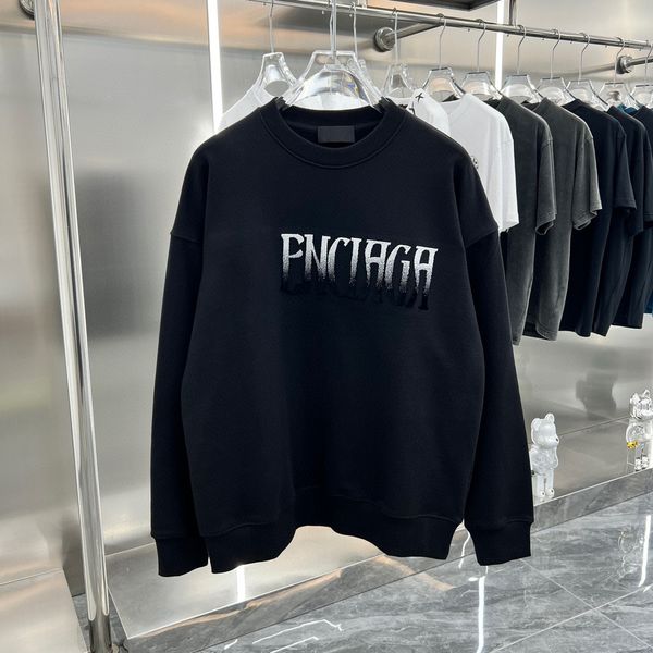 

mens designer sweaters hoodies famous hip hop men women hoodie street cotton loose fit sleeve sweatshirt womens casual round neck long sweat, Black;brown