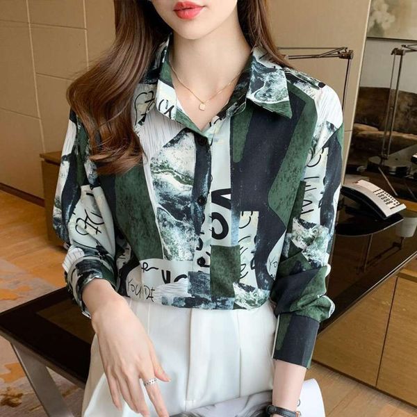 

autumn chiffon blouse blouses womens fashion high end small, White