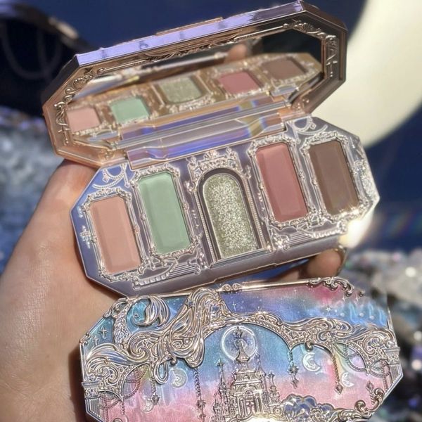 

eye shadow flower knows moonlight mermaid eyeshadow delicate matte glow shimmer chameleon waterproof 5 color glitter palette 230812