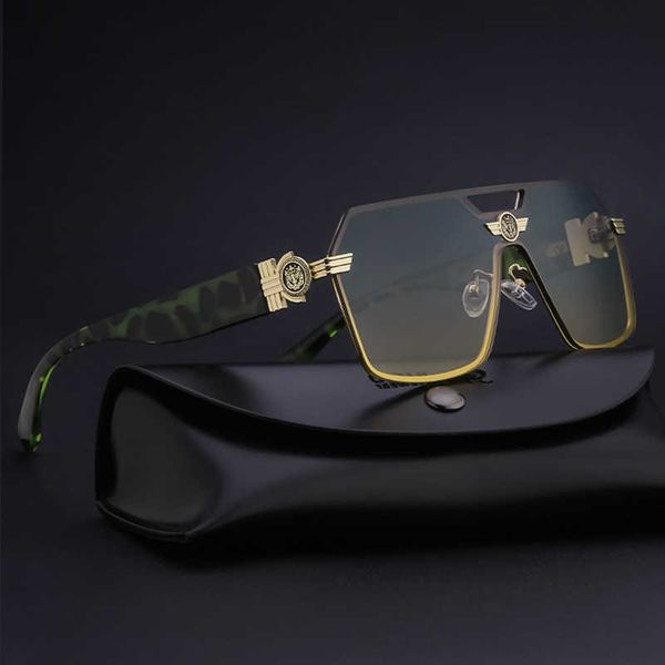 

kajila speckled glasses legs large frame sunglasses men's sunglasses, White;black