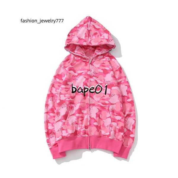 

fashion mens designer hoodies blue pink men women camouflage pattern jacket long sleeve mens hip hop sweatshirts size m-2xl, Black
