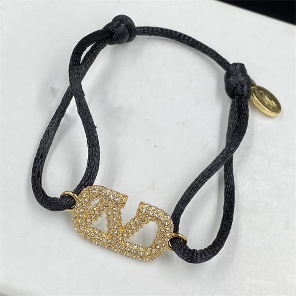 

designer gold v letter logo charm bracelet jewelry luxury women cuff pearl metal valentinolies gift bracelets 46840, Golden;silver