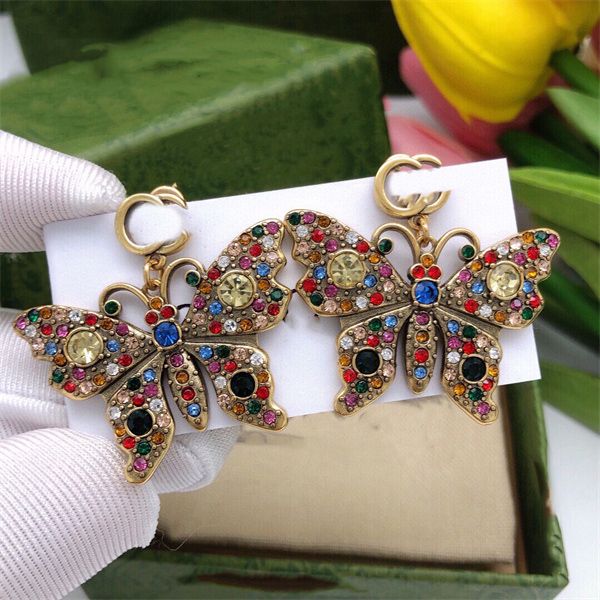 

designer stud earring double letter g logo multicolour earing luxury women hoop jewelry ggity crystal pearl earrings woman's 99, Golden;silver