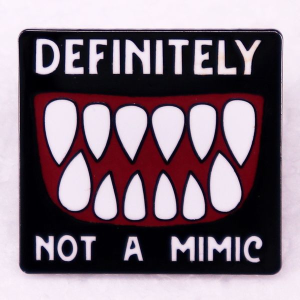 

game not mimic brooch cute anime movies games hard enamel pins collect cartoon brooch backpack hat bag collar lapel badges, Blue