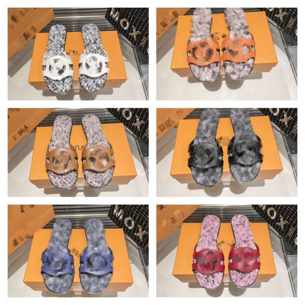 

letter printed women isola flat mule slippers slip on leather mules outsole slides circle signature fashioned soft calfskin wide front strap, Black