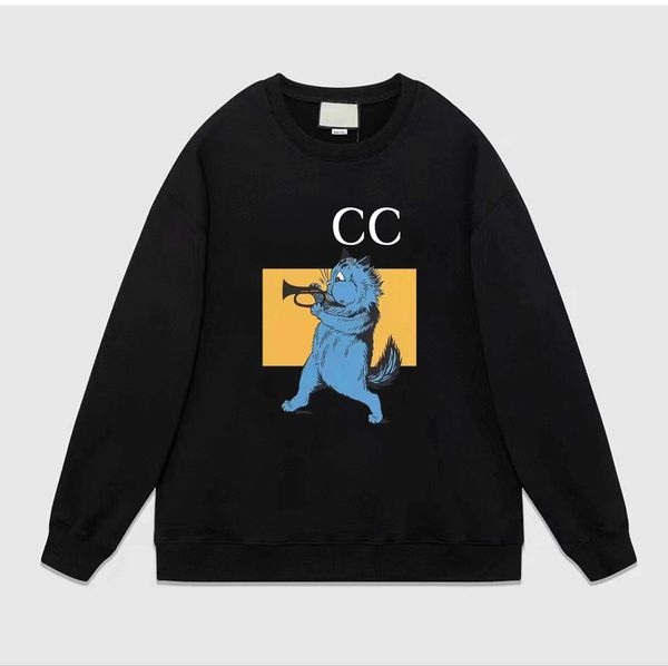 

mens designer sweaters hoodies famous hip hop men women hoodie street cotton loose fit sleeve sweatshirt womens casual round neck long sweat, Black;brown