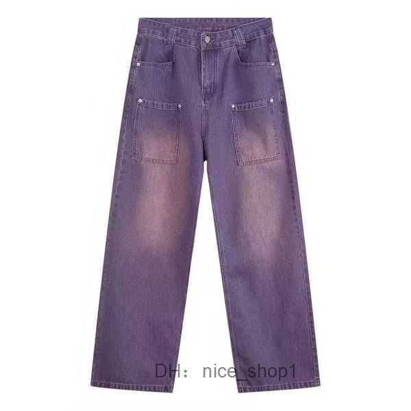 

purple brand purple jeans ksubi women jeans designer purple brand high street retro paint spot slim feet micro elastic men hip-hop fashion z, Blue