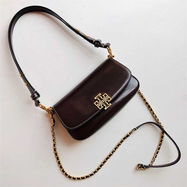 

50% off designer bag 2024 early launch tb new britten series patent leather one shoulder crossbody underarm for women