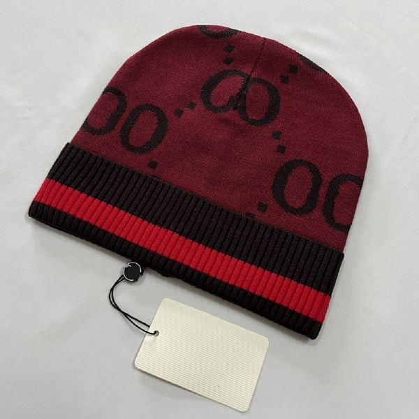

designer hats men's and women's beanie fall/winter thermal knit hats autumn hat letter jacquard warm skull cap 03, Blue;gray
