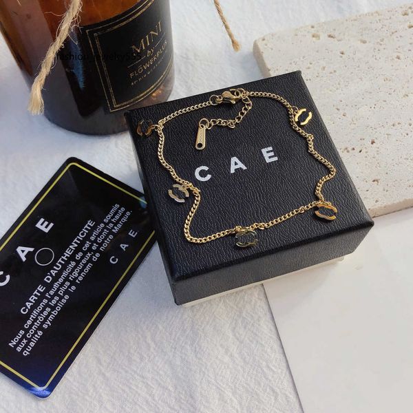 

anklets designer 18k gold plated anklets women new style luxury brand jewelry gift temperament style conscious women across designer gold an, Red;blue