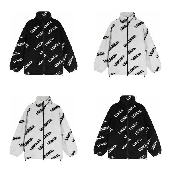 

designer jacket waterproof jacket mens coats balenciga mens coat brand winter warm new letter print fashion cool style loose medium long woo, Black