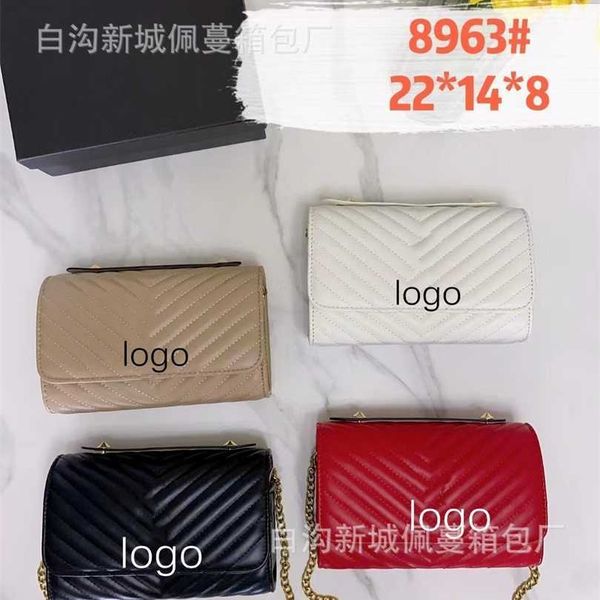 

50% off designer bag 2024 early launch new lamb leather embroidery thread fashion casual ys crossbody large capacity ins women's