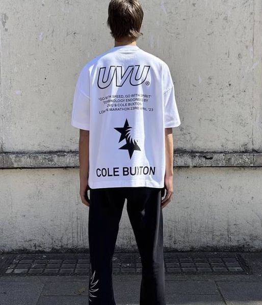 

men's t shirts 2023ss cole pocket t-shirt men women 1:1 quality streetwear cb tee black white with tags, White;black