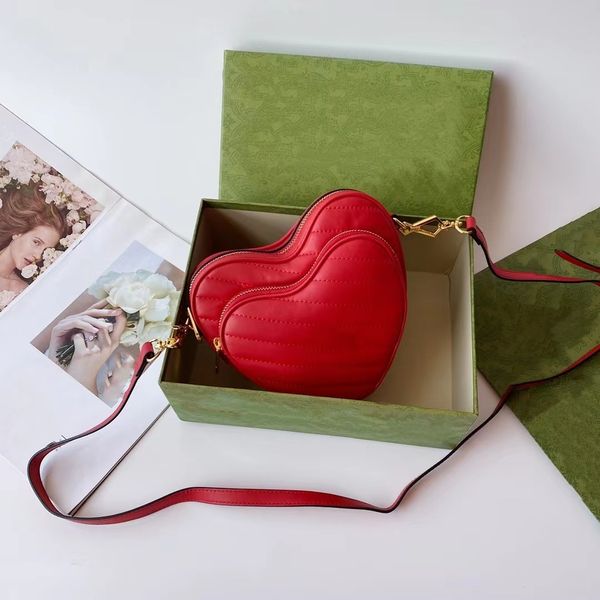 

new fashion design bag classic women's love bag belasse leather concentric mini shoulder bag zipper pocket crossbody bag