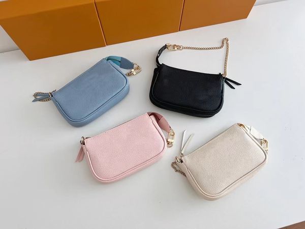 

mini pochette accessolres clutch embossed chain capsule handbag belt silk print mahjong bag 80501 women's mobile purse size 15.5