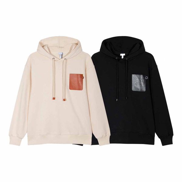 

mens designer sweaters hoodies famous hip hop men women hoodie street cotton loose fit sleeve sweatshirt womens casual round neck long sweat, Black;brown