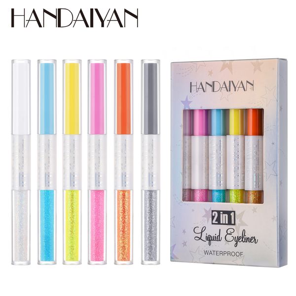 

eye shadowliner combination handaiyan doubleheaded colorful eyeliner longlasting waterproof brightening liquid liner pen set cosmetics 23081