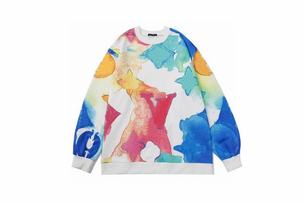 

mens designer sweaters hoodies famous hip hop men women hoodie street cotton loose fit sleeve sweatshirt womens casual round neck long sweat, Black;brown