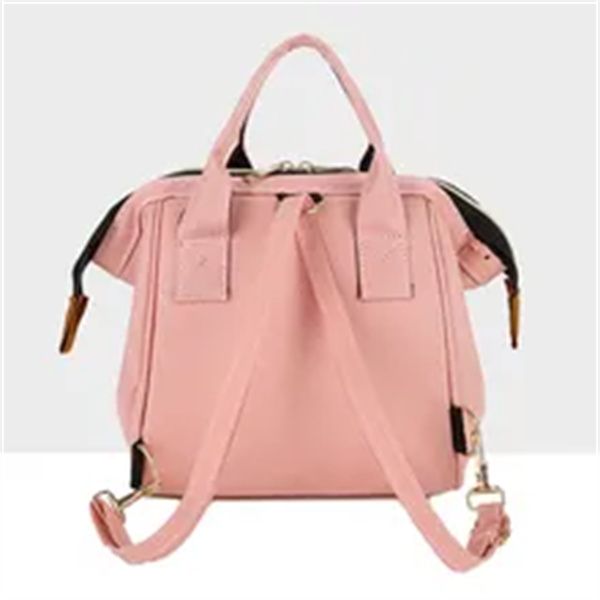 

mini diaper backpack for newborn baby waterproof pink cute tote bag diaper bag for mother maternity bag for travel baby care a3, Black