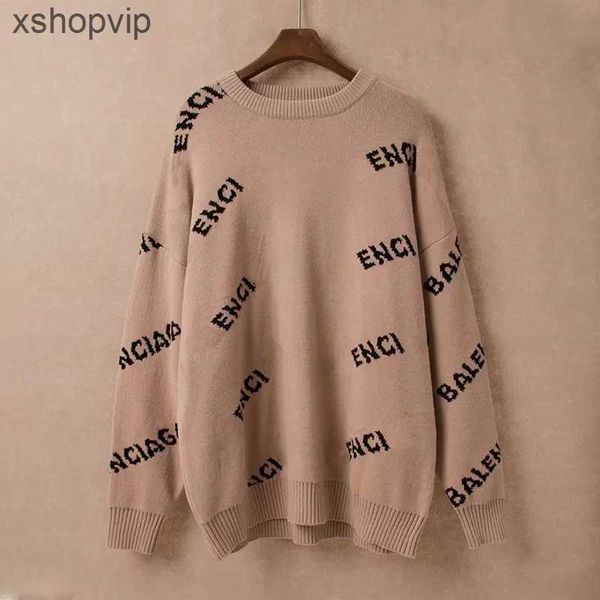 

mens designer sweaters retro classic fashion cardigan sweatshirts men sweater letter embroidery round neck comfortable jumper, White;black