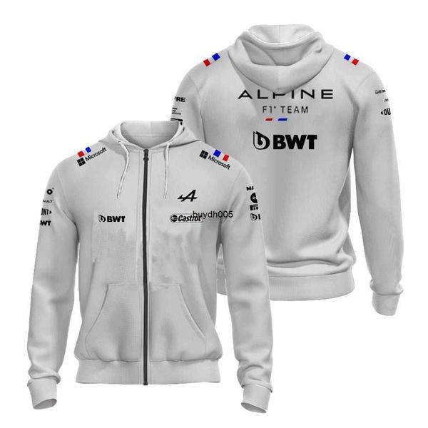 

b310 men's hoodies sweatshirts 2023 new f1 hoodie jacket official racing shirt men formula one alpine f1 team alonso, Black