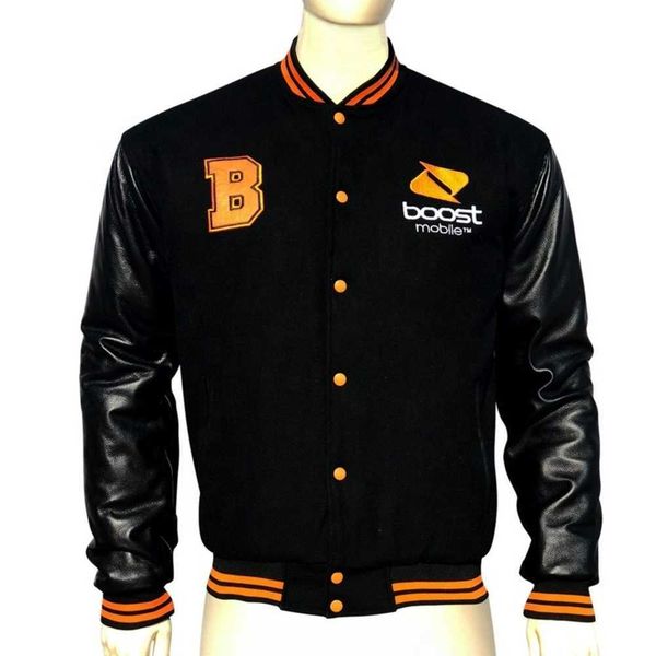 

custom label leather sleeves embroidery casual men's bomber light american baseball jacket, Black;brown