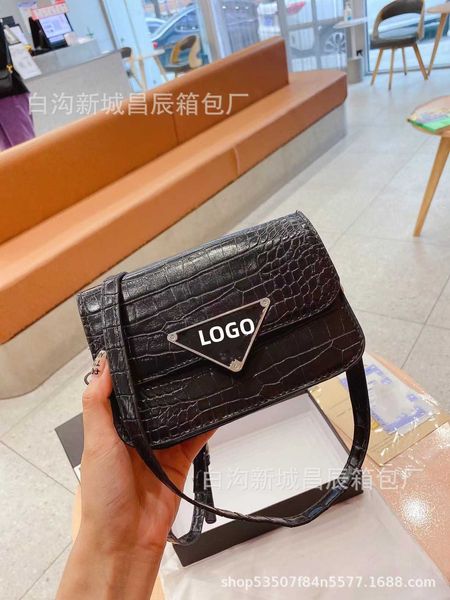 

designer bag 2024 early launch summer new medieval crocodile pattern small square versatile punk dark shoulder wind crossbody