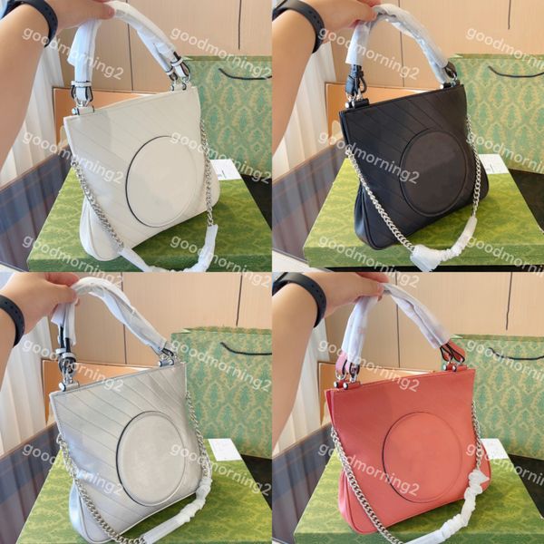 

genuine designer women shoulder bag blondie handle bag round interlocking g leather patch fashion small tote bag crossbody round handbags pu