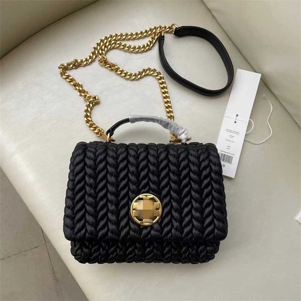 

58% off designer bag 2024 early launch tb embossed sheepskin single shoulder diagonal cross pleated quilted chain flap portable crossbody