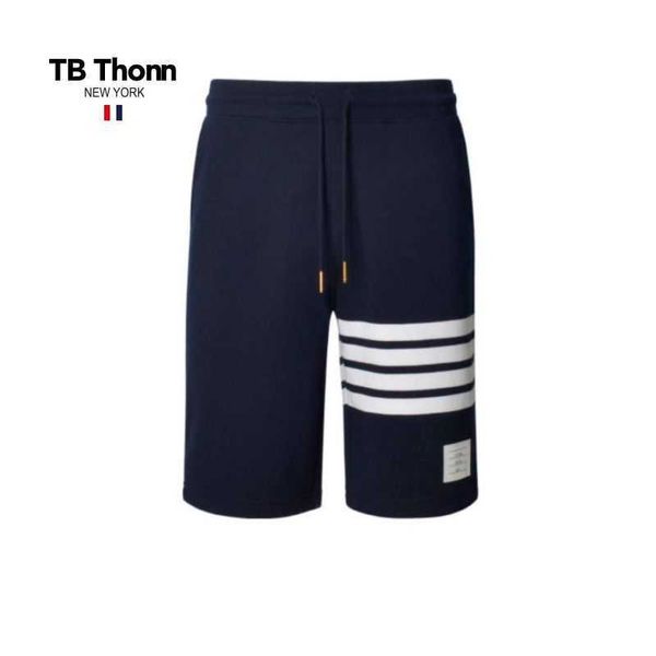 

trendy tb thonn american yarn-dyed four bar cotton shorts for men and women's couple casual sports capris