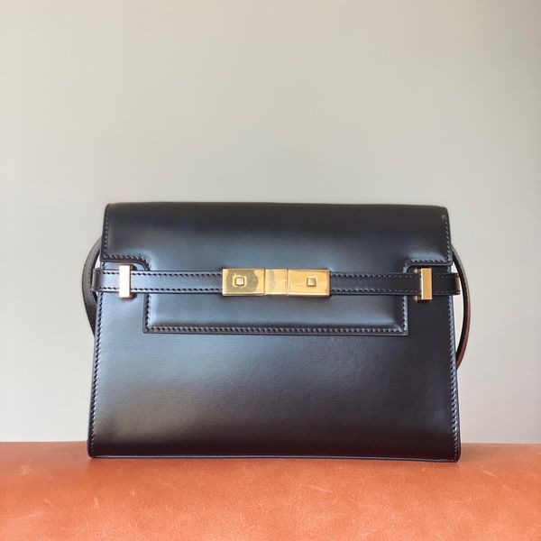 

10a mirror quality designers large manhattan shoulder bag womens leather envelope purse baguette luxurys handbag black flap purse crossbody