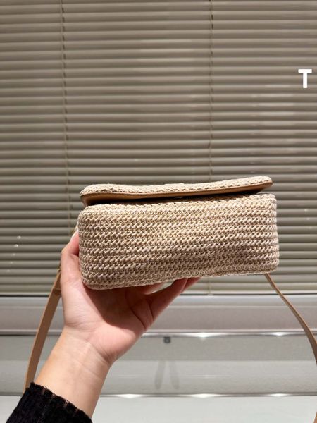 

brand new joker simple fashion straw bag shoulder slung joker woven bag casual beach handbag factory outlet