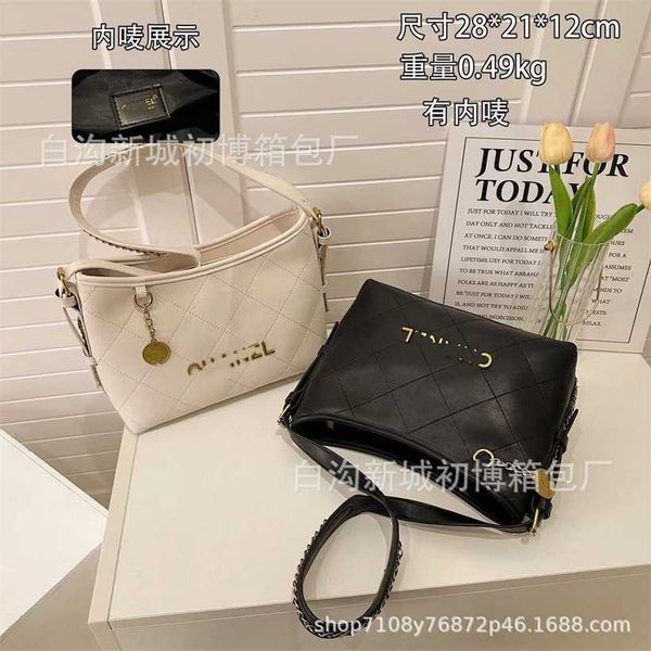 

52% off designer bag 2024 early launch new summer women's ling grid chain underarm stray high capacity tote single shoulder crossbody