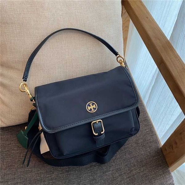 

55% off designer bag 2024 early launch tb new waterproof nylon cloth with leather handbag single shoulder messenger women's