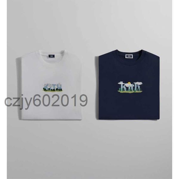 

kith monday project cloud tee cloud short sleeve summer new9f8g, White;black