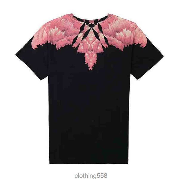 

short sleeves men's and women's t-shirt tide mb phantom water drop feather wings 19ss 9s1s1, White;black