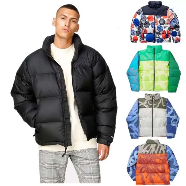 

puffer jacket 2023 winter down jacket men puffer jackets northe hooded thick coats men women couples parka winters coat stand collar, Black
