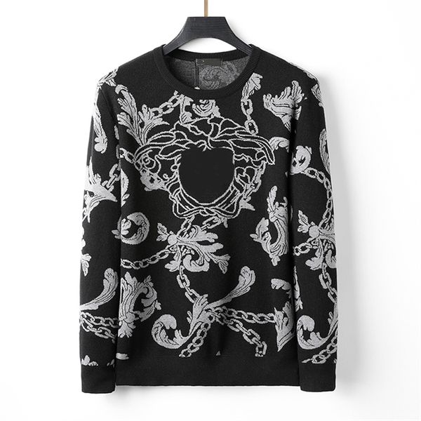 

women's knitwear designer men's classic letter fashion knitwear long sleeve casual knitwear#24, Black