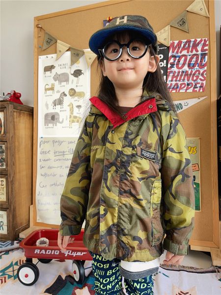 

fashion children camouflage printed jacket kids zipper hooded baseball uniform 2023 autumn children long sleeve outwear s0342v, Blue;gray