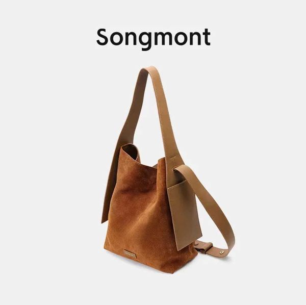 

songmont bags luna handle purse clutch basket crossbody song handbag bucket bags designer underarm hobo shoulder axillary large totes half m
